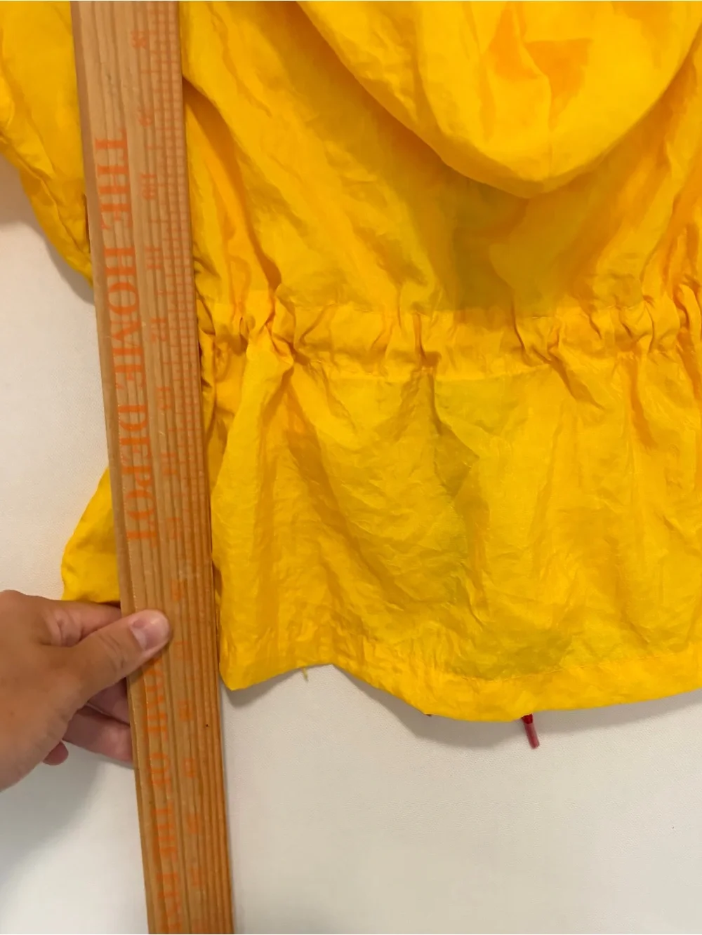 VTG 90s Esprit yellow hooded windbreaker Jacket Girls Youth 4–5 Years Colorful